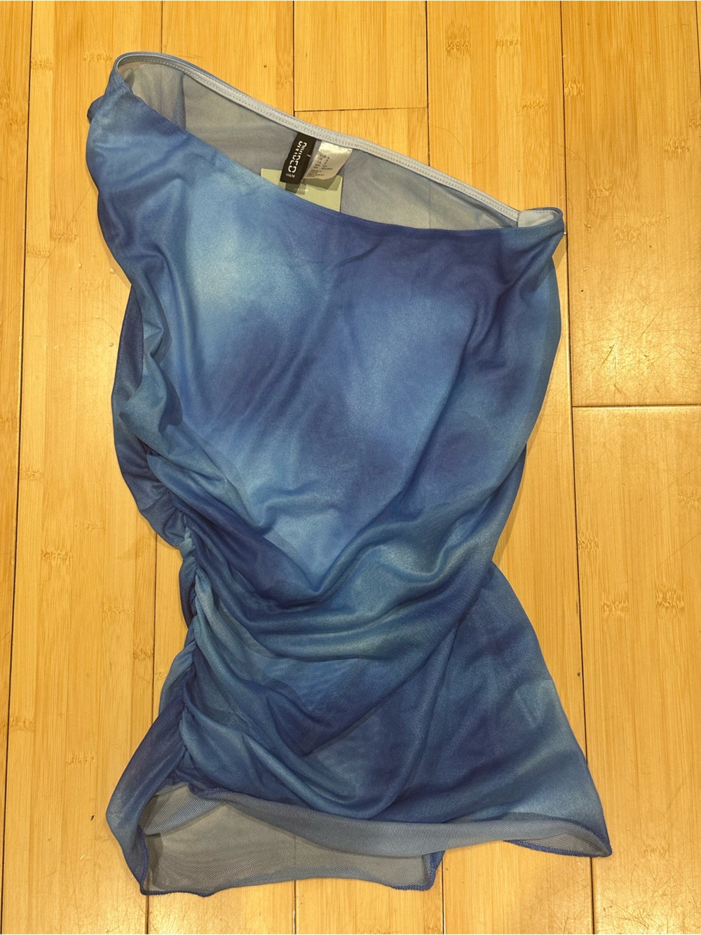 H&M Blue Gradient Strapless Top